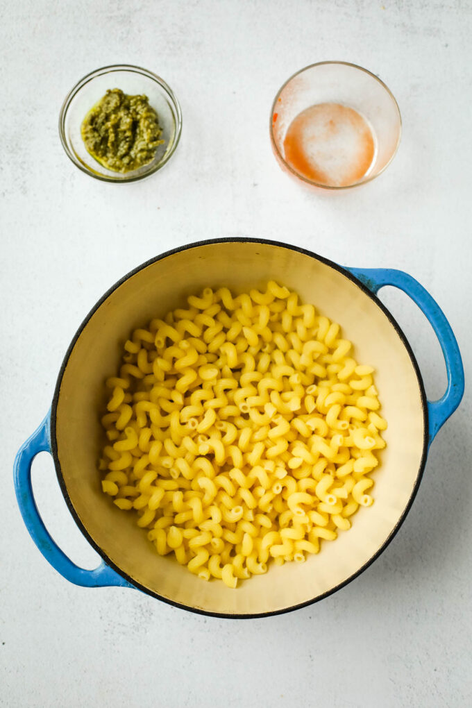 noodles in a pot