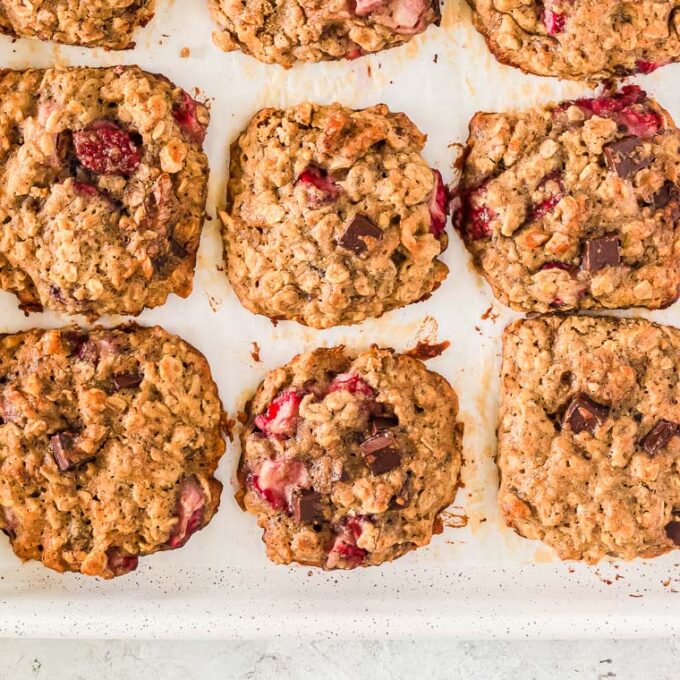 Strawberry Breakfast Cookies I Heart Vegetables