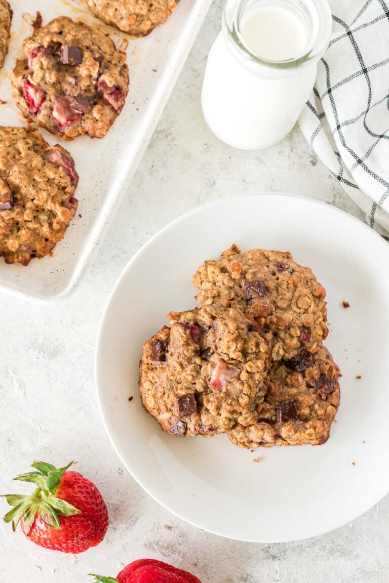 Strawberry Breakfast Cookies I Heart Vegetables