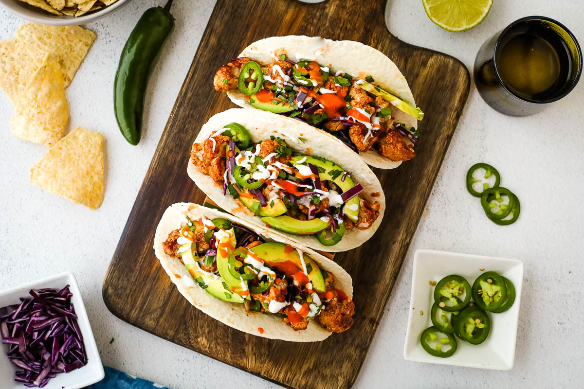 BBQ Cauliflower Tacos - I Heart Vegetables