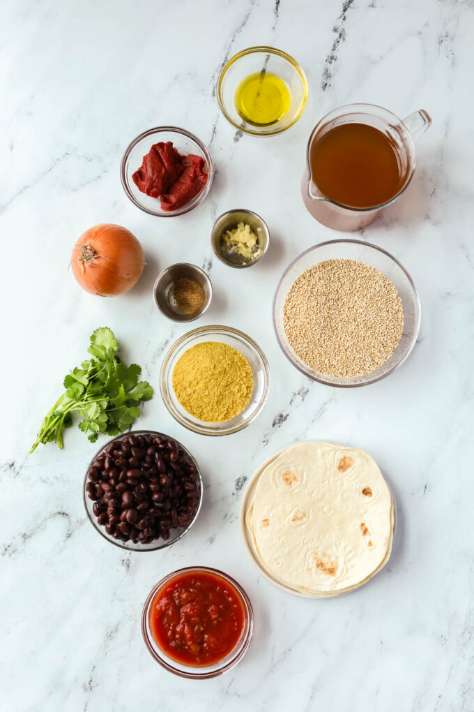 Quinoa Tacos ingredients