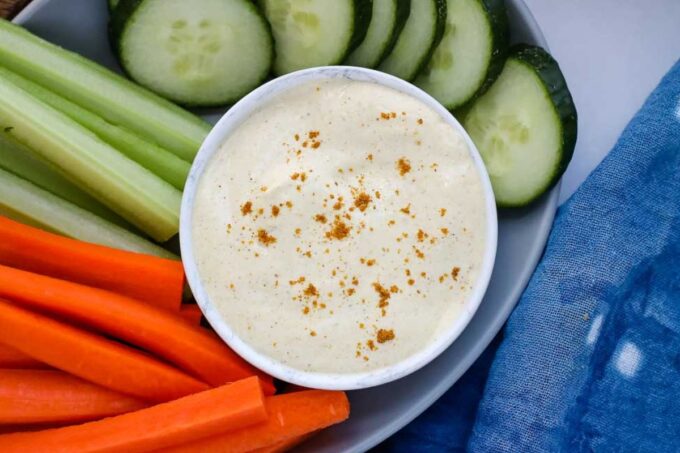 curry dip in a bowl