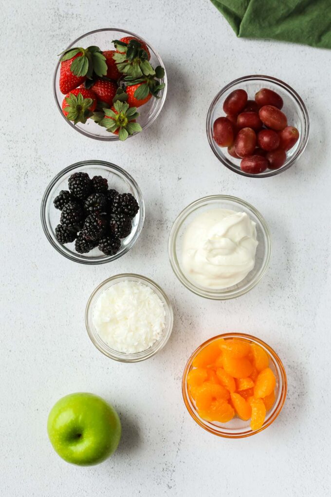 creamy fruit salad ingredients
