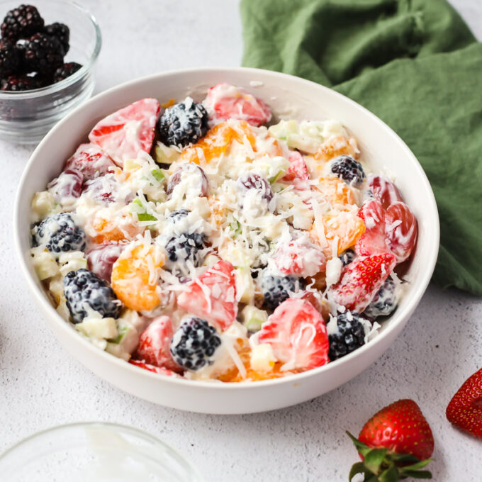 Creamy Fruit Salad - I Heart Vegetables