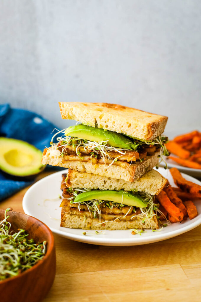 Vegan Panini with Marinated Tofu and Avocado - Plant Based RD