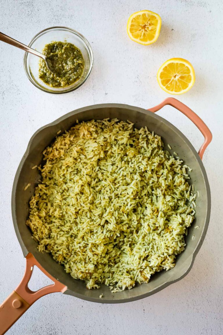 Pesto Rice I Heart Vegetables