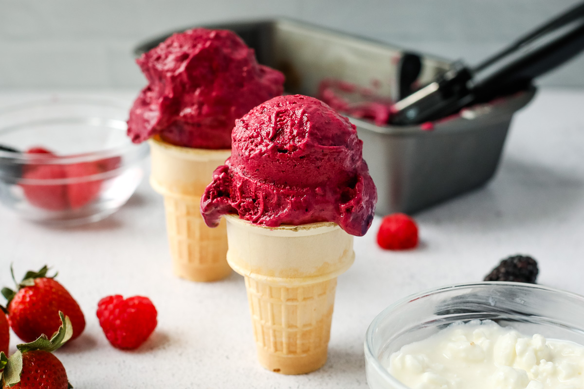 Cottage Cheese Ice Cream {3-Flavors} - FeelGoodFoodie