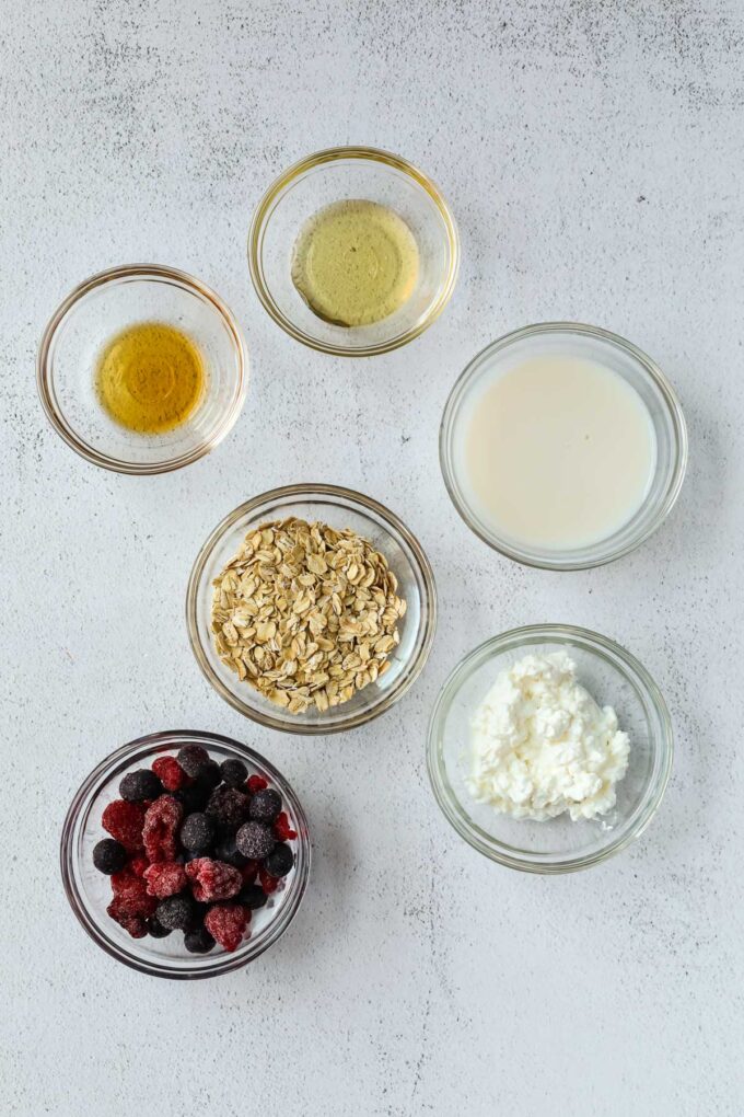 Cottage Cheese Overnight Oats ingredients
