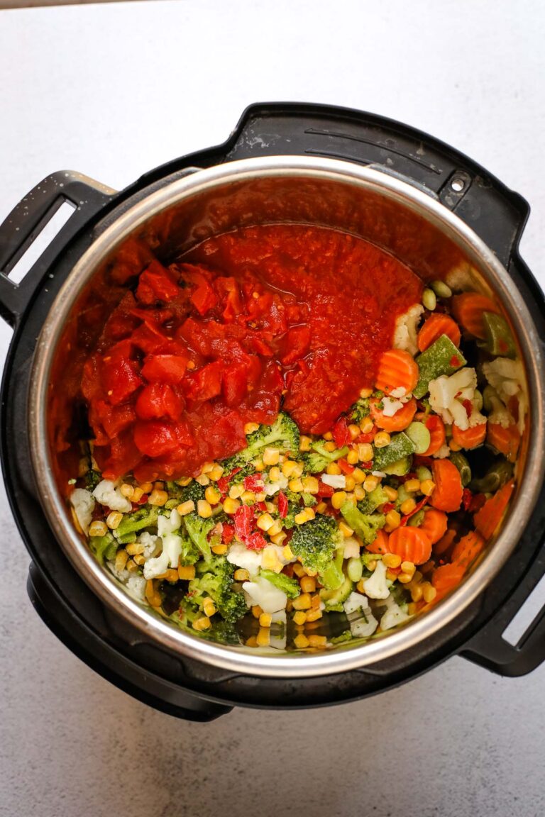Instant Pot Frozen Vegetable Soup I Heart Vegetables