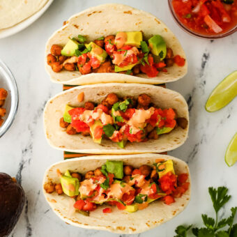 15 Minute Chickpea Tacos