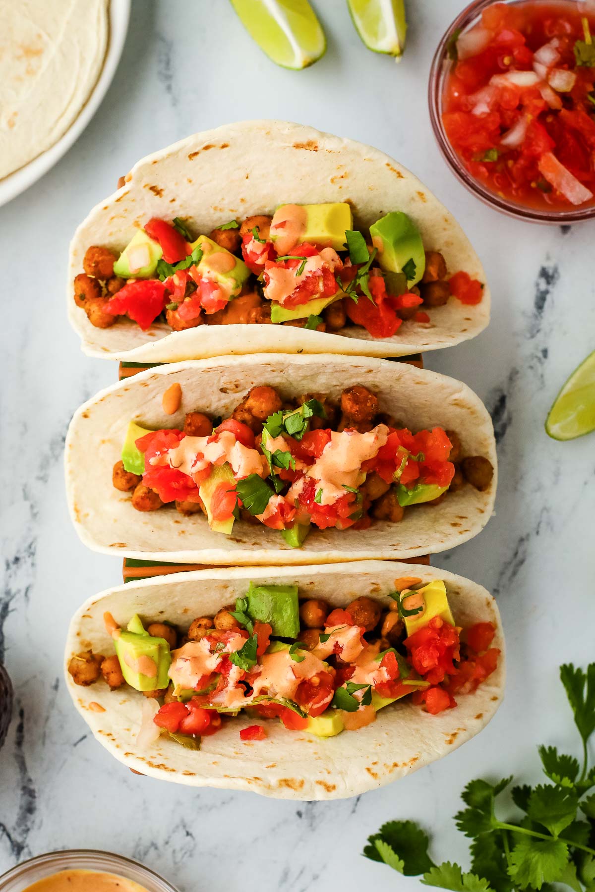 15 minute chickpea tacos