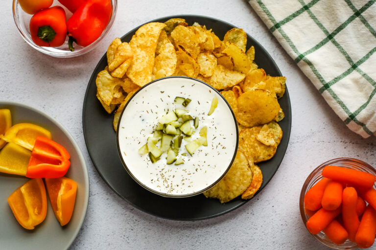 Dill Pickle Dip I Heart Vegetables