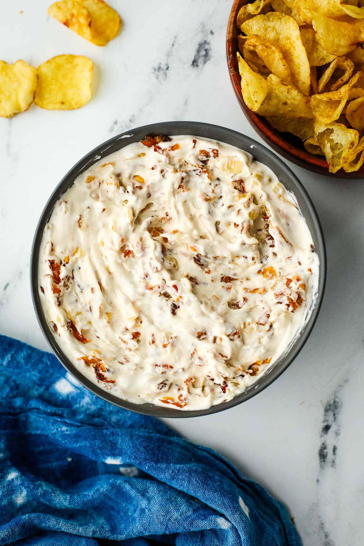 cottage cheese onion dip