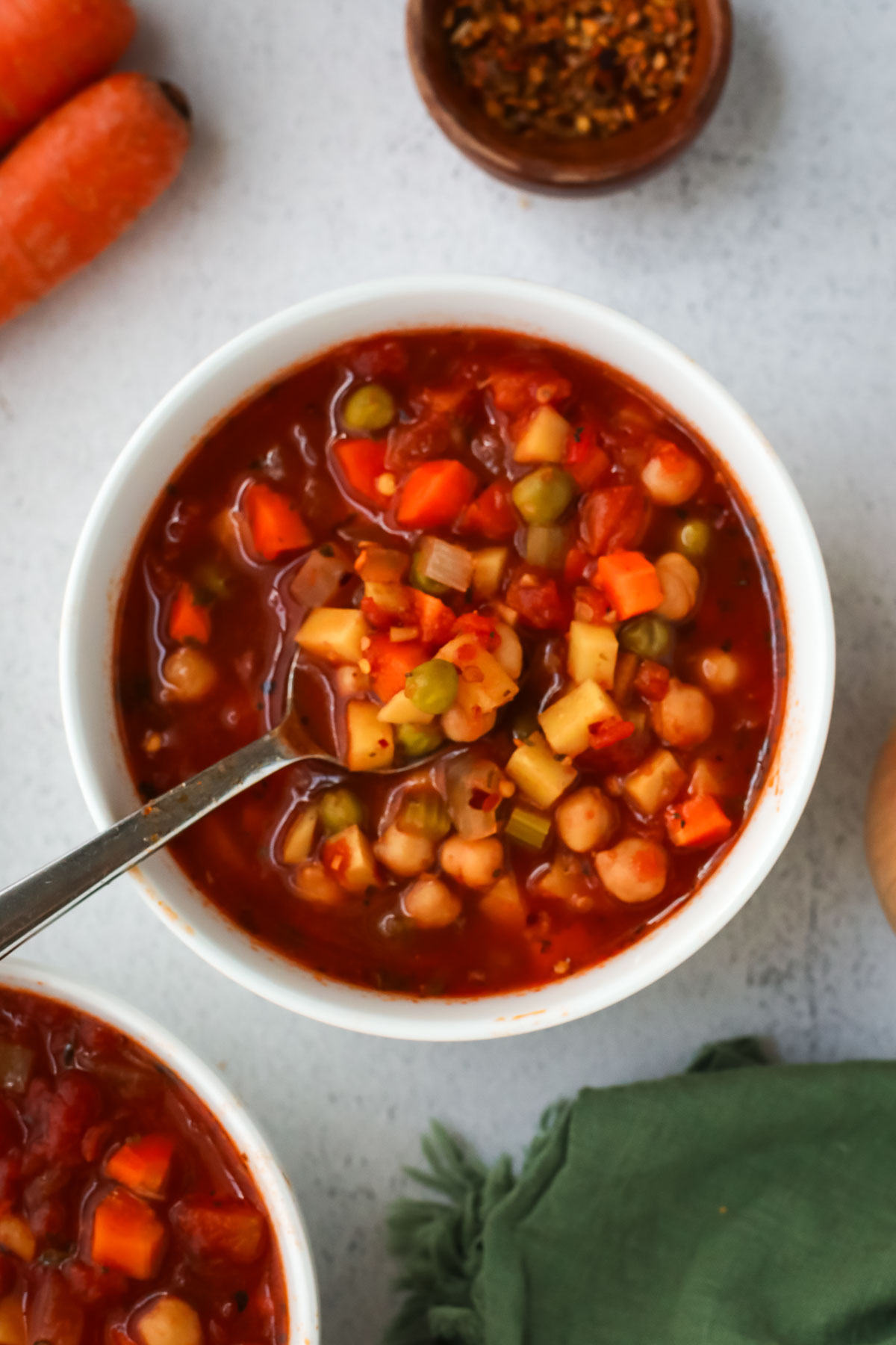 slow cooker vegetable soup