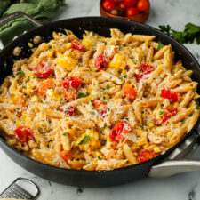 summer tcorn pasta