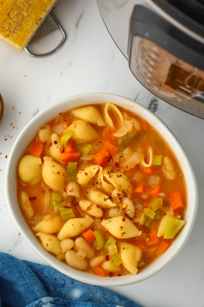 Instant Pot Vegetarian Pasta e Fagioli I Heart Vegetables
