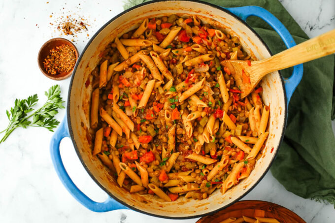 Pasta with Lentils