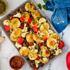 Sheet Pan Ravioli