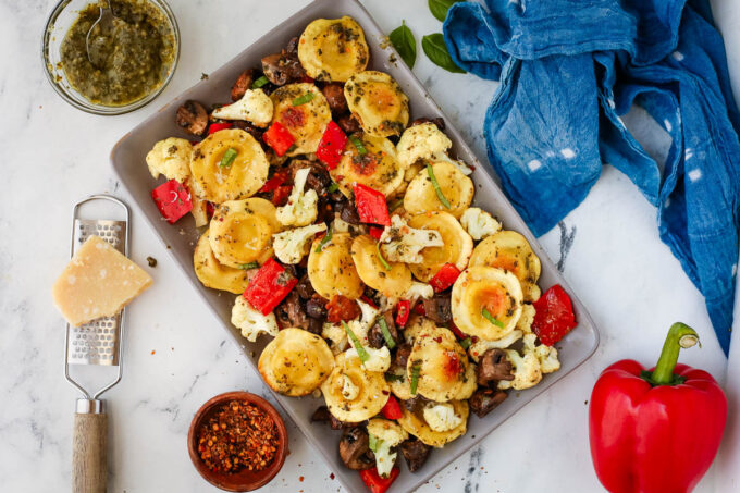 Sheet Pan Ravioli