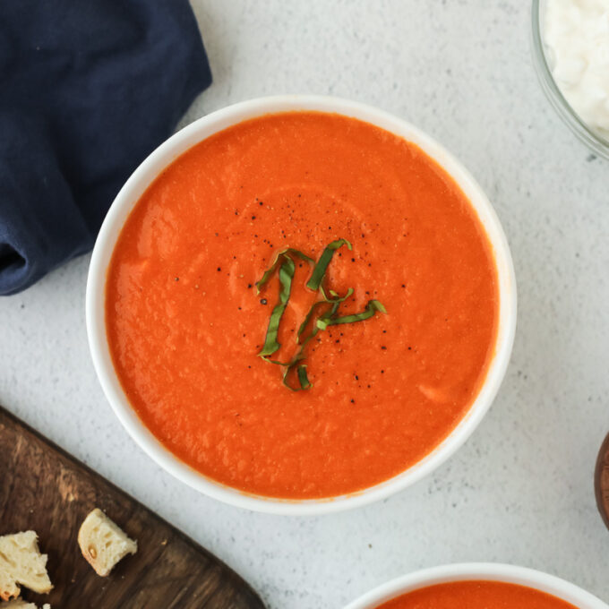 High Protein Tomato Soup - I Heart Vegetables