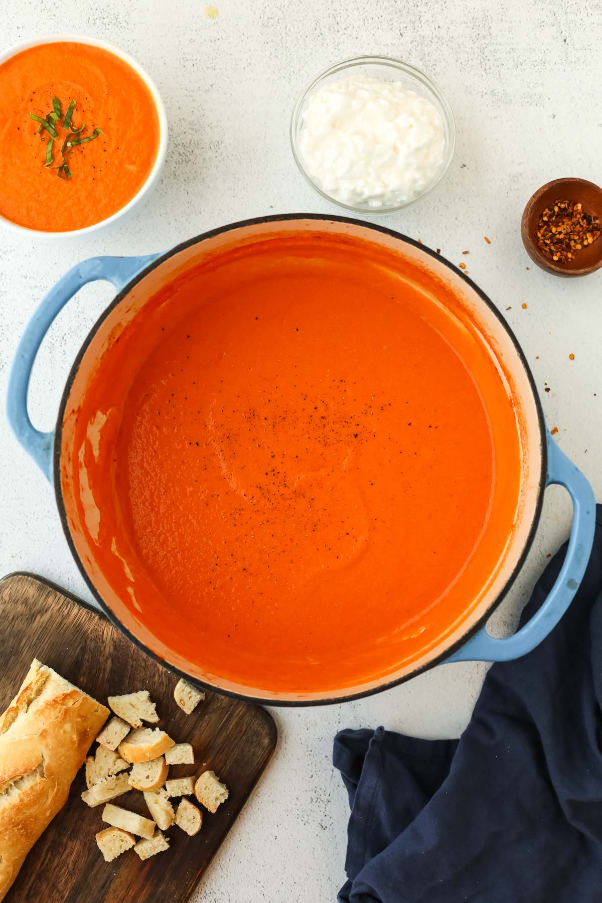 high protein tomato soup