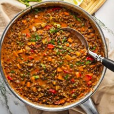 red curry lentils
