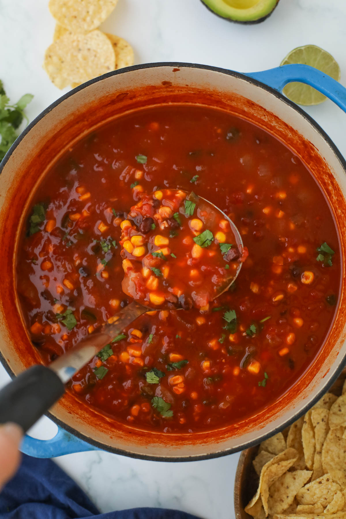 Corn and Tomato Soup 