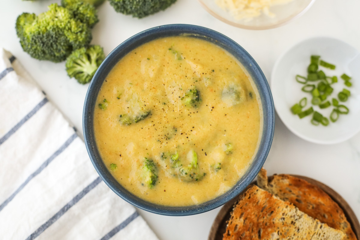 Cream of Broccoli Cauliflower Soup I Heart Vegetables