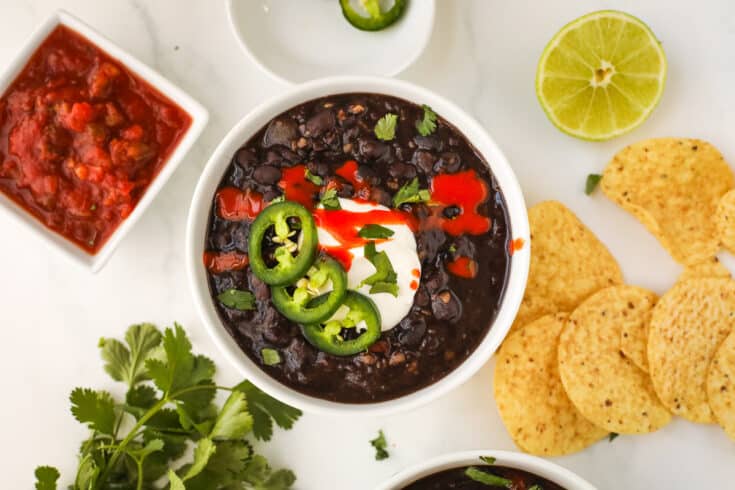 Instant Pot Black Bean Soup