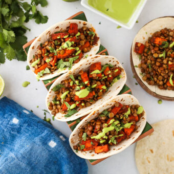 Sweet Potato and Lentil Tacos