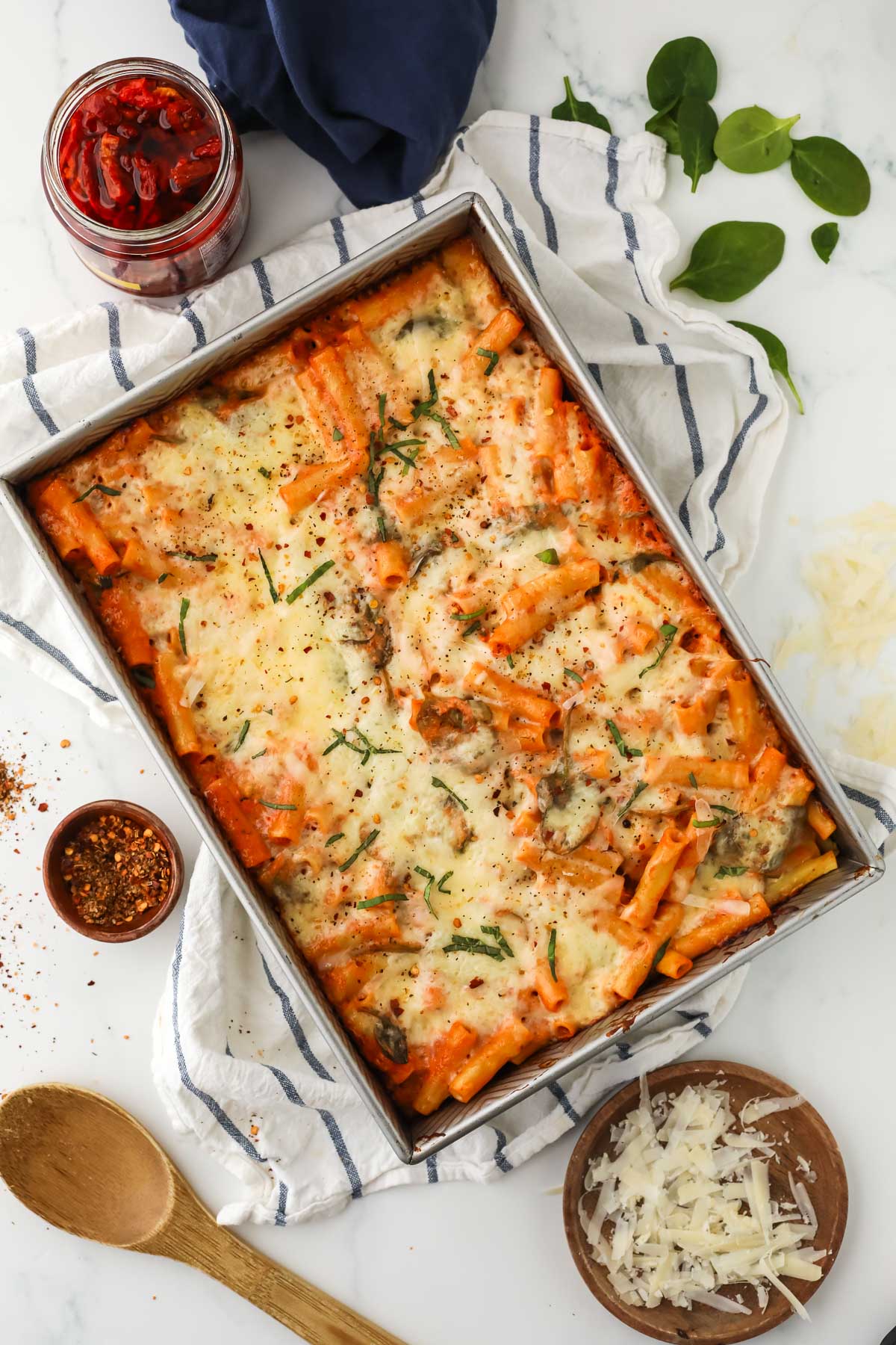 Healthy Baked Ziti - I Heart Vegetables