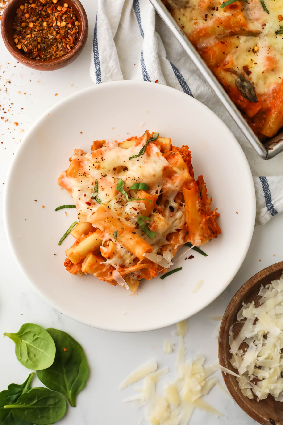 Healthy Baked Ziti - I Heart Vegetables