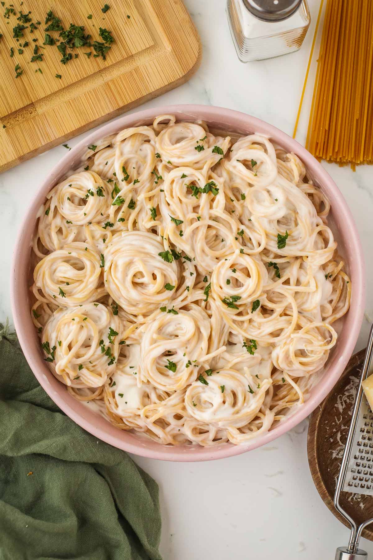 Cottage Cheese Alfredo Sauce