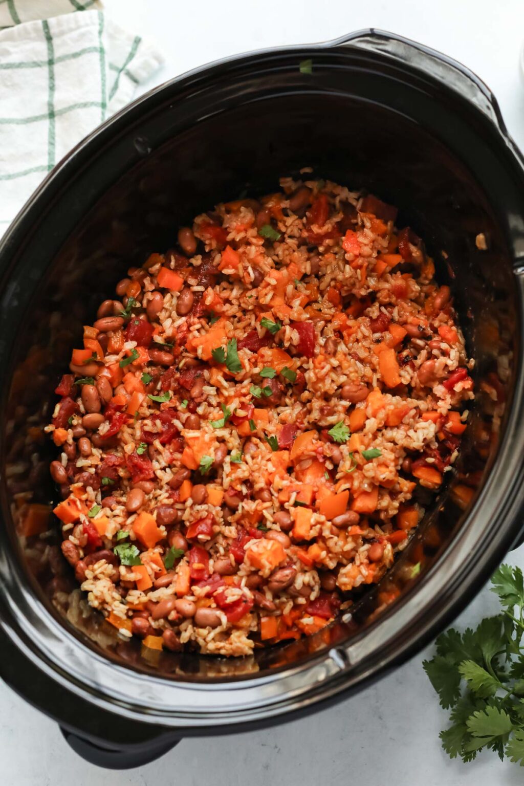 Slow Cooker Veggie Burrito Bowls - I Heart Vegetables