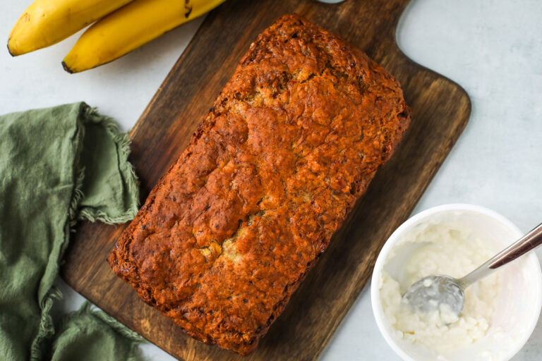 Cottage Cheese Banana Bread