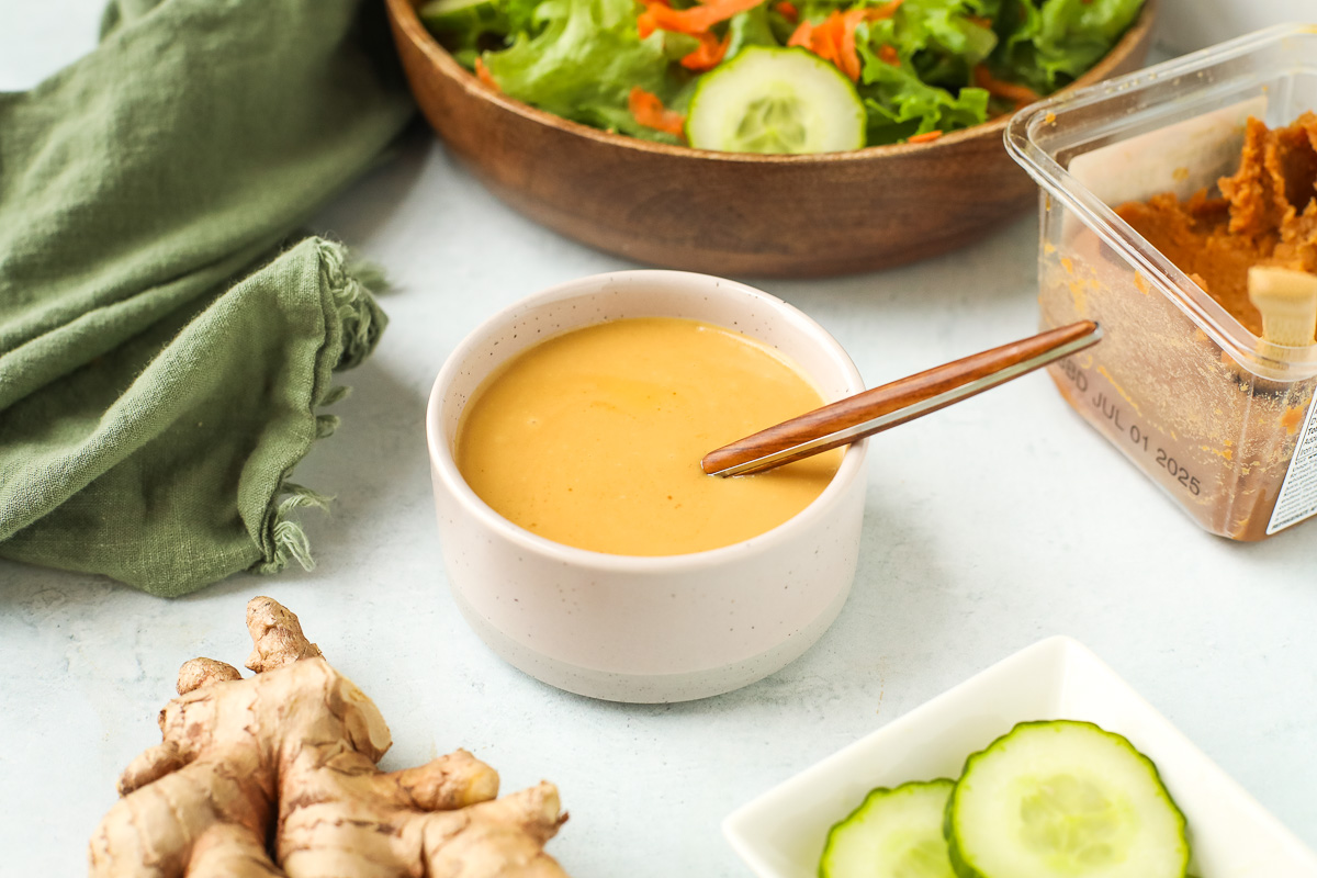 miso ginger dressing Cream and Gold Flapper Dress