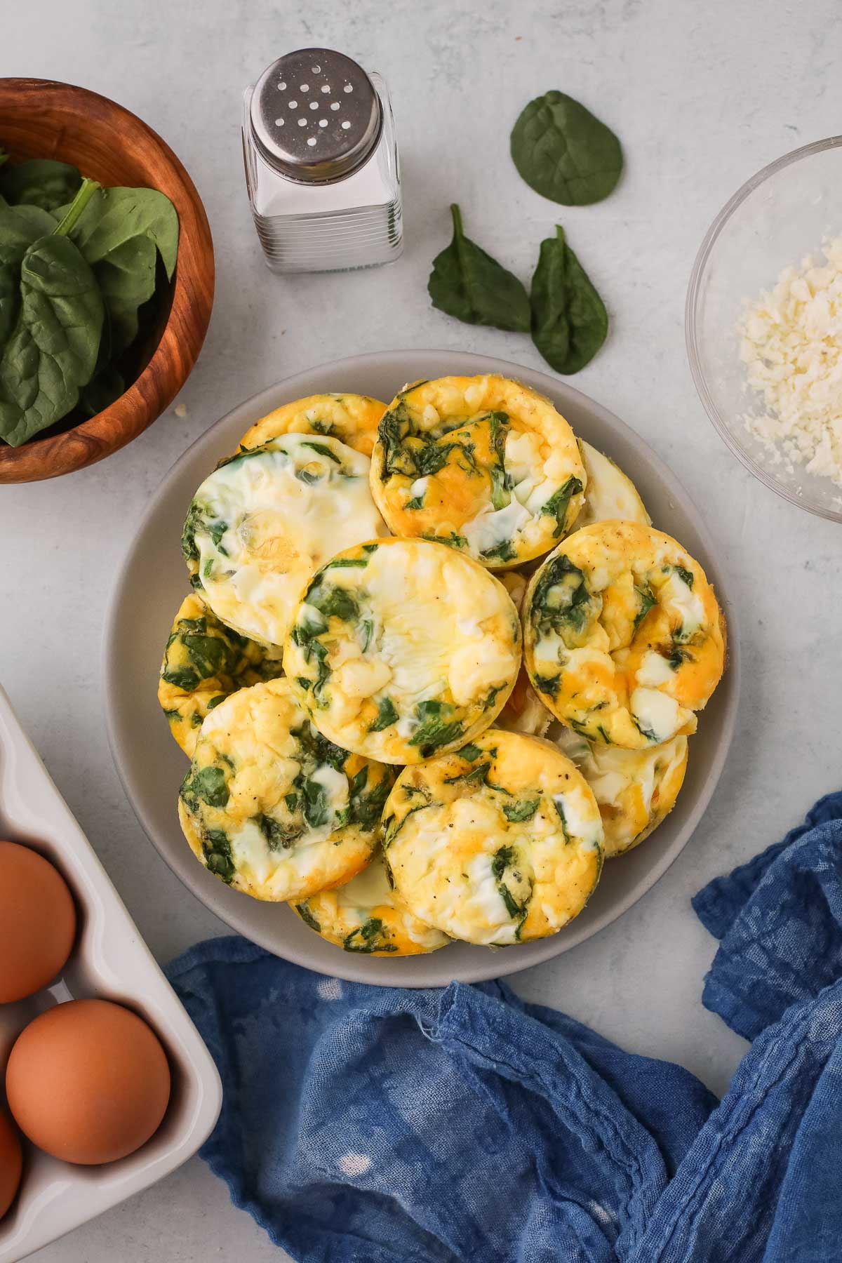 Spinach Feta Egg Bites