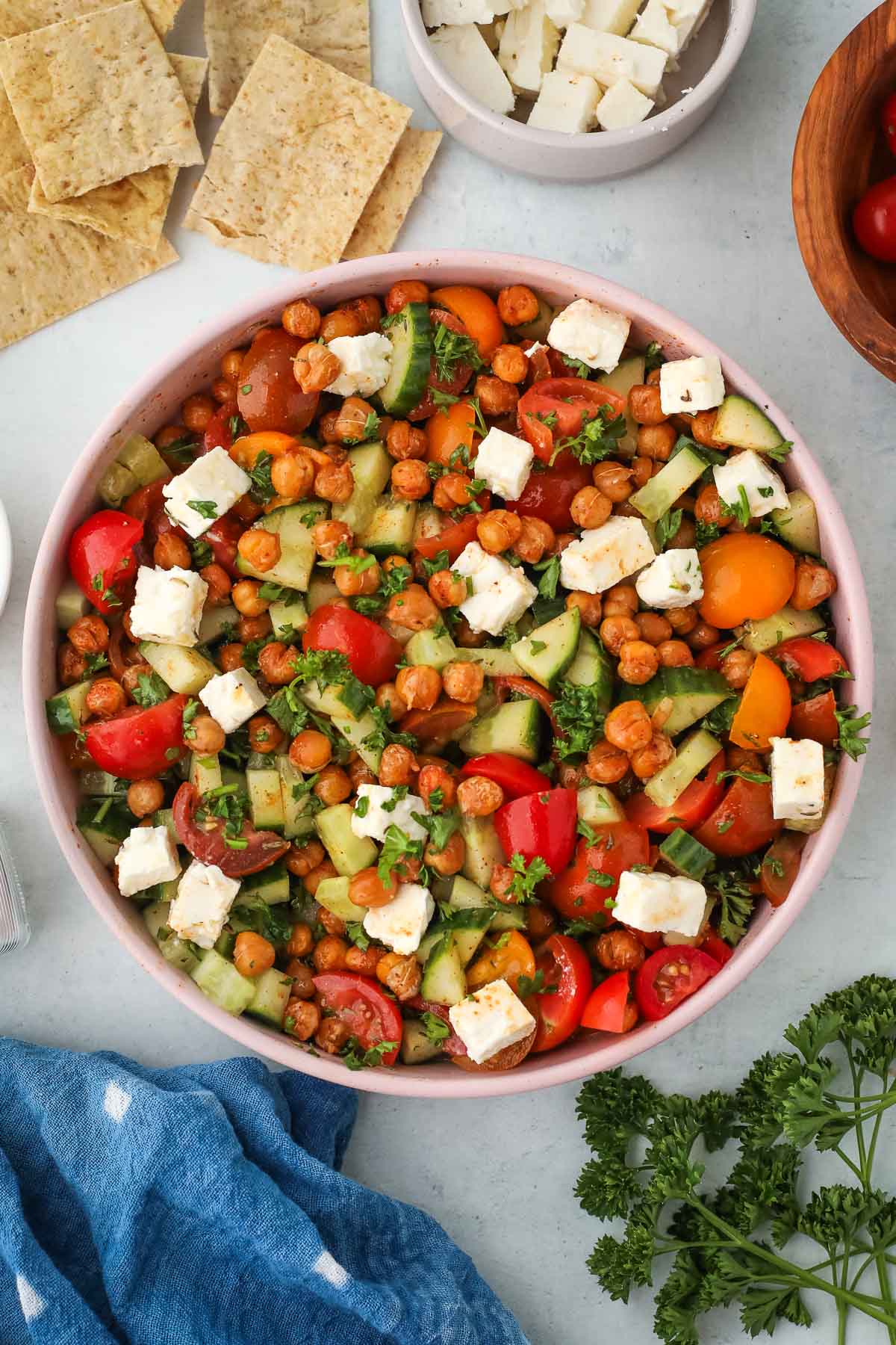 crispy chickpea salad