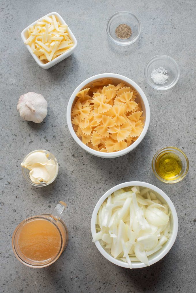 french onion pasta ingredients