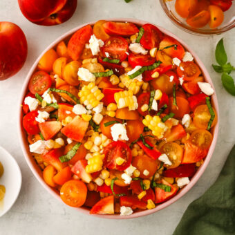 Peach and Corn Salad