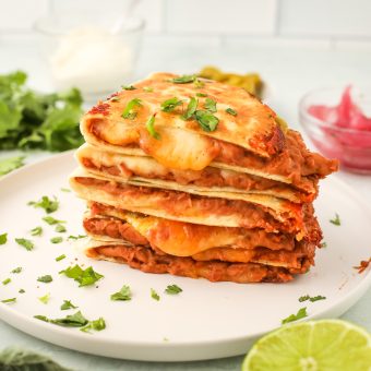Refried Bean Quesadillas