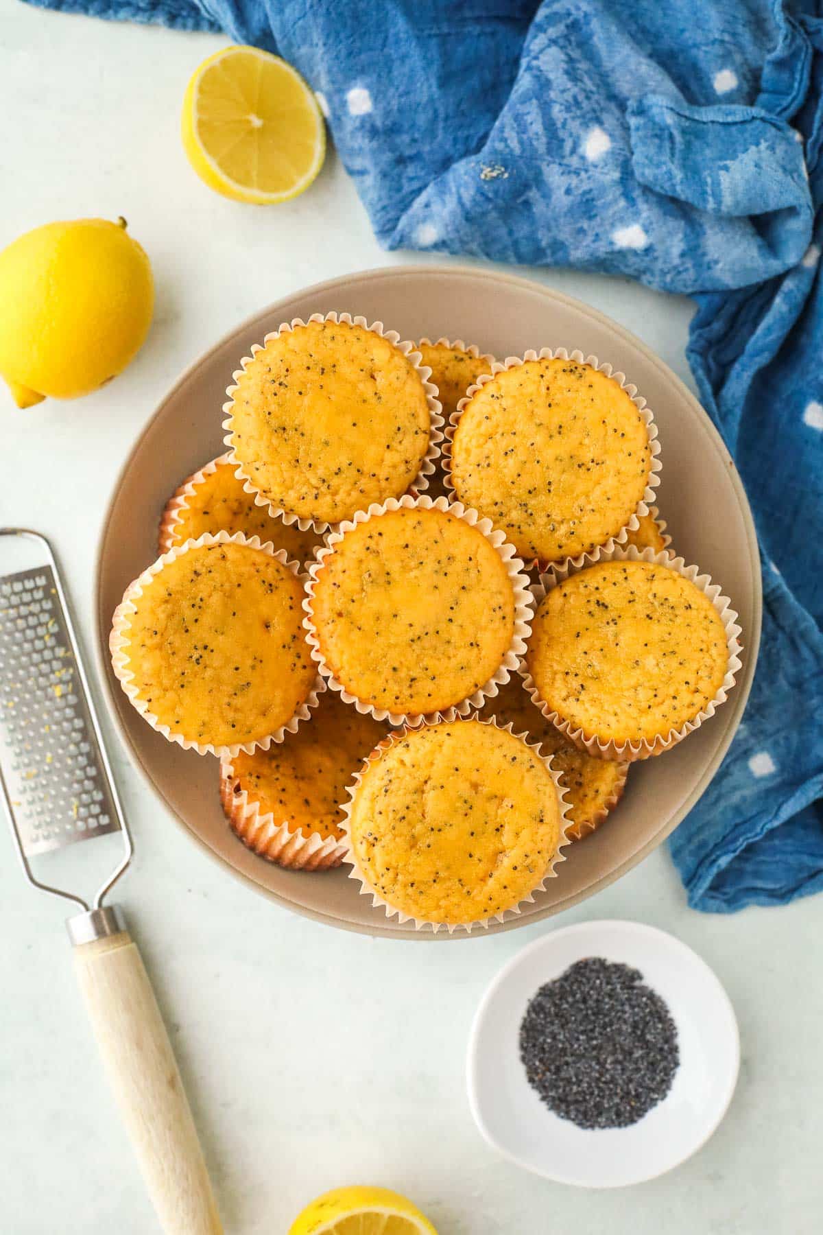 Lemon Poppyseed Almond Flour Muffins
