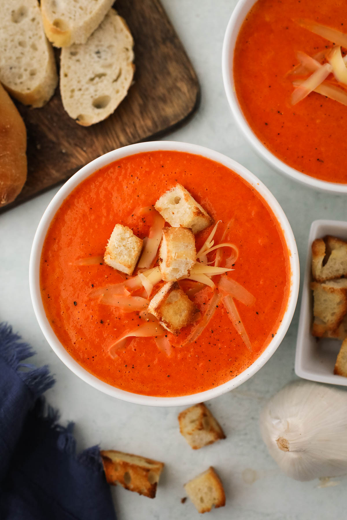 Roasted Red Pepper and Gouda Soup