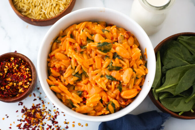 orzo with white beans