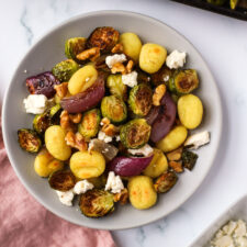 Sheet Pan Gnocchi and Brussels Sprouts