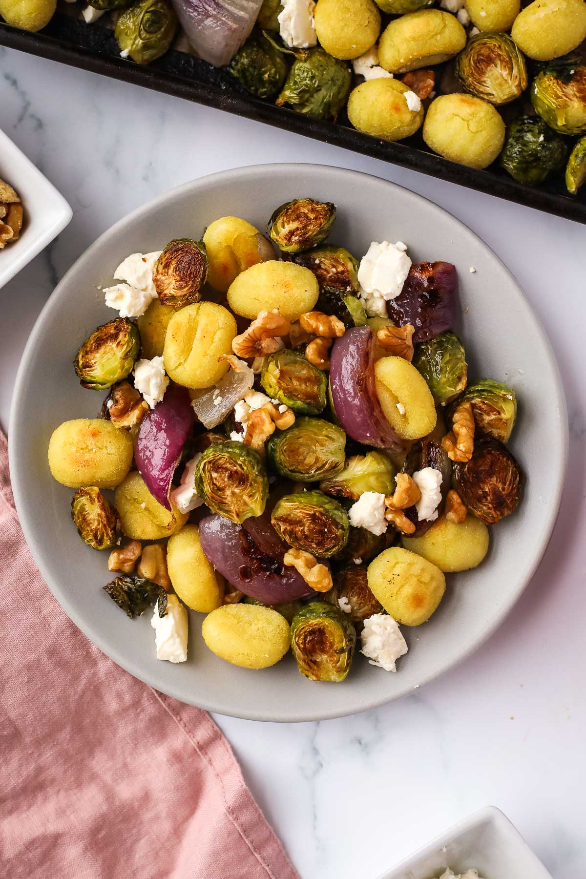 Sheet Pan Gnocchi with Brussels Sprouts