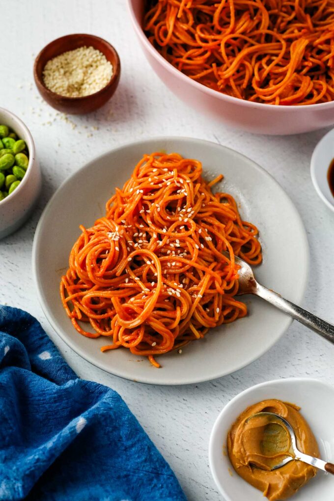 spicy peanut noodles