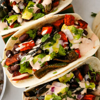 Black Bean and Sweet Potato Tacos