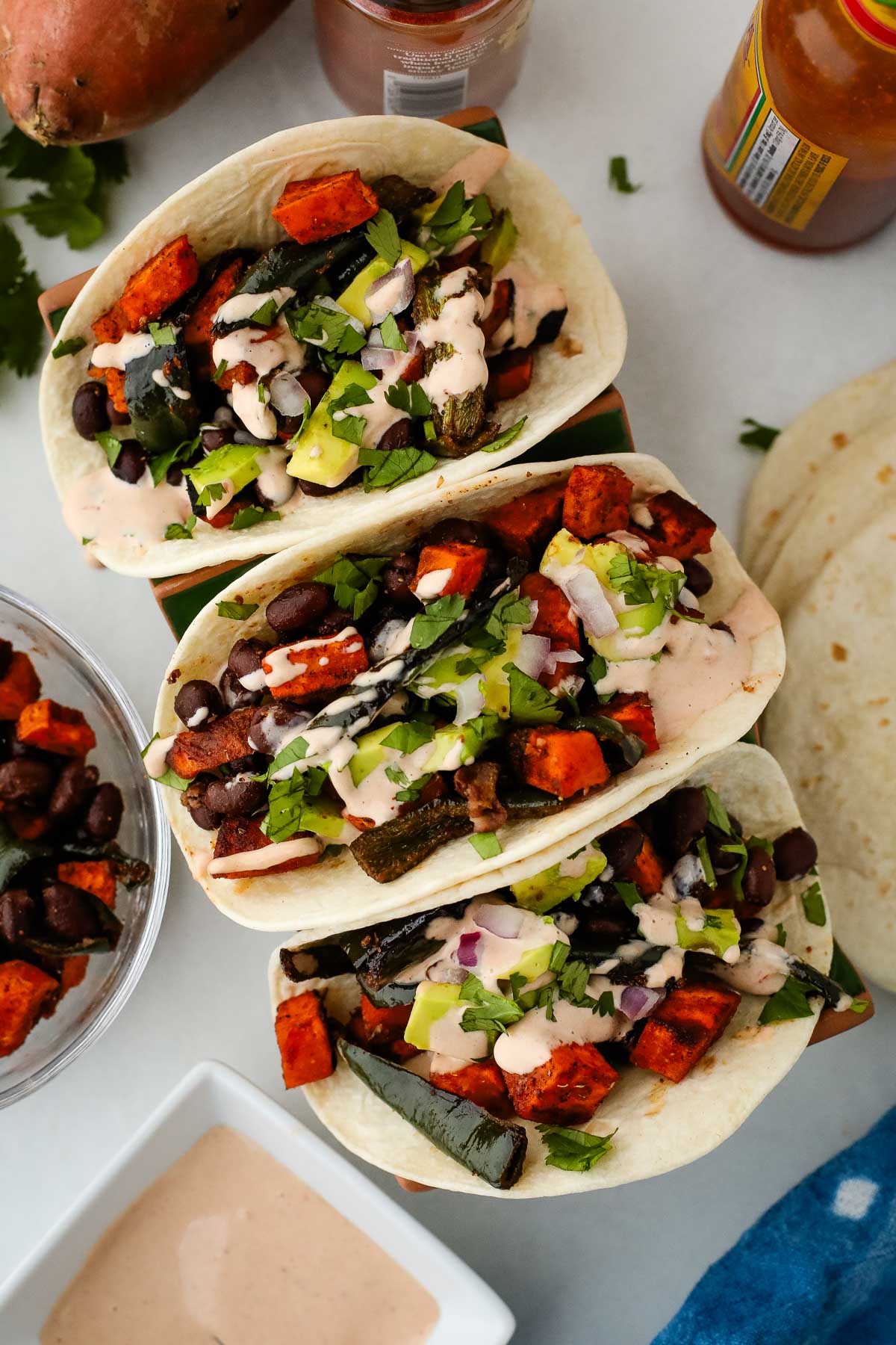 Black Bean and Sweet Potato Tacos