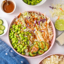 Crispy Rice Bowls with Edamame